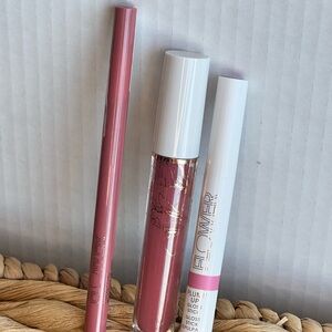 Flower Beauty Lip Gloss and Liner Set - Pink